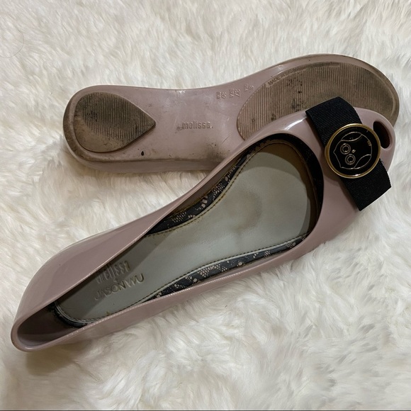 3/$32 Melissa x Jason Wu Pastel Pink Jelly Flats With Owls Size 8 - Picture 4 of 9